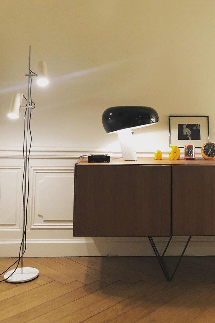 SteinLumina: Tischlampe mit Edlem Marmorsockel
