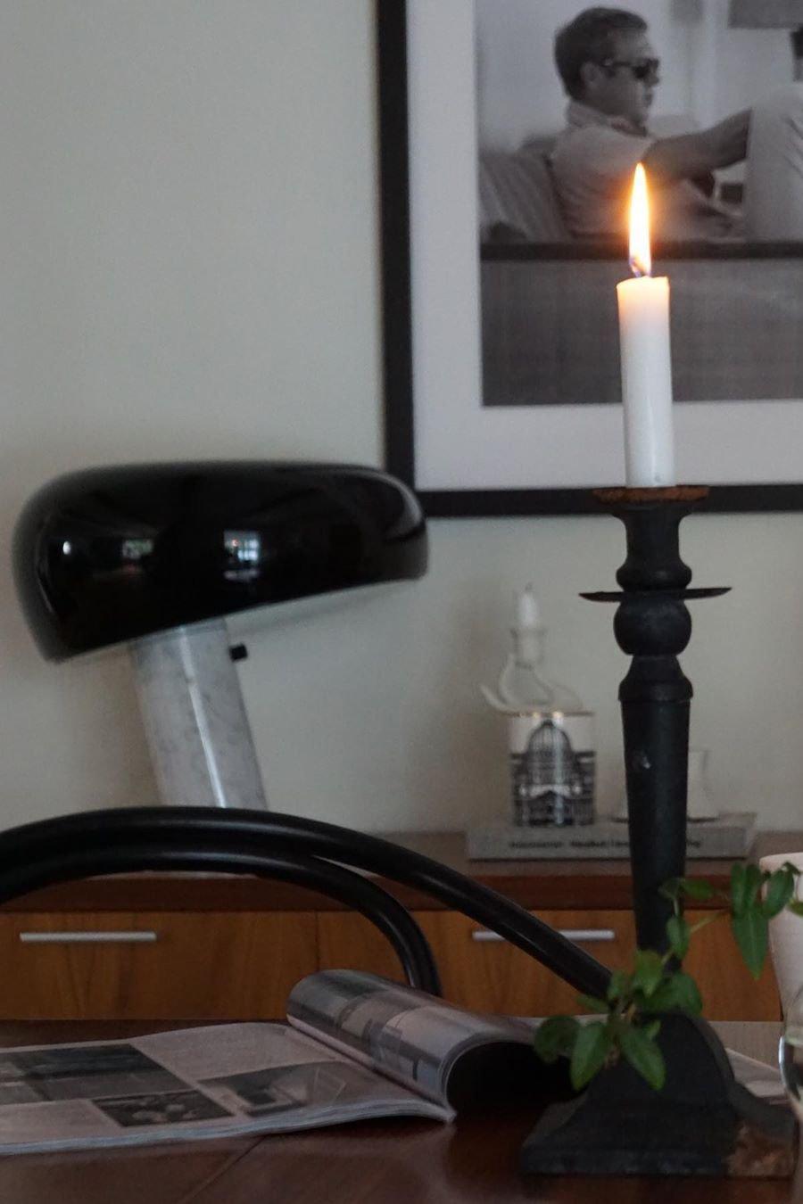 SteinLumina: Tischlampe mit Edlem Marmorsockel