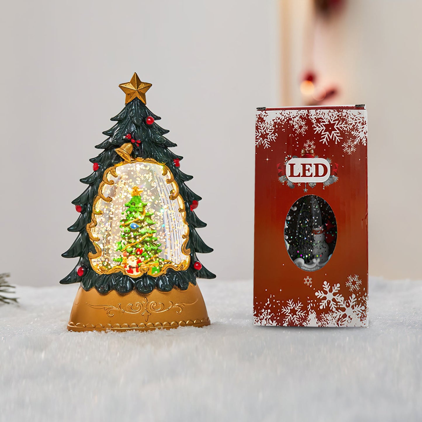 Bezaubernde Schneekugel-Weihnachtsdekoration