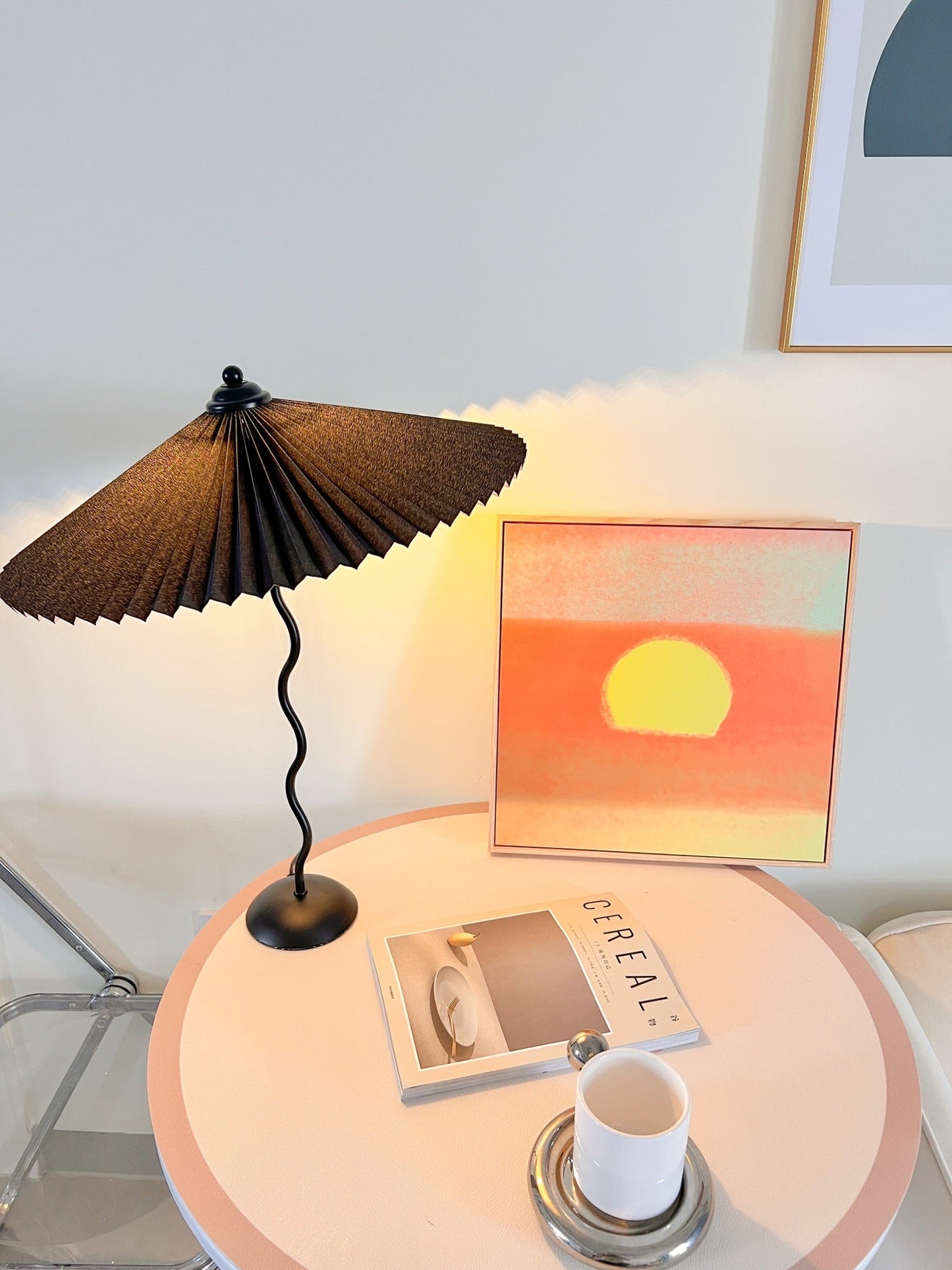 Moderne Gewellte Tischlampe