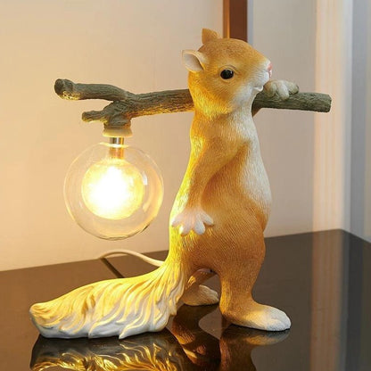 Gemütliche Eichhörnchen Inspirierte Schreibtischlampe