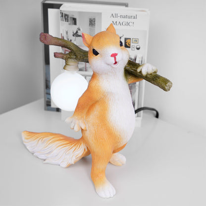 Gemütliche Eichhörnchen Inspirierte Schreibtischlampe