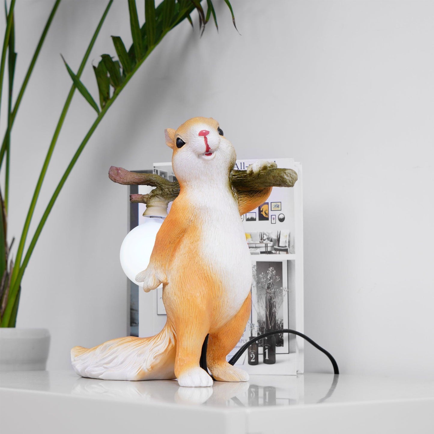 Gemütliche Eichhörnchen Inspirierte Schreibtischlampe