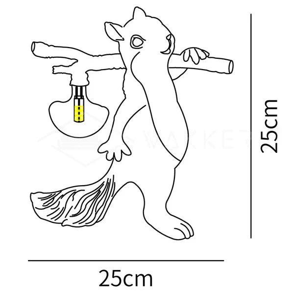 Gemütliche Eichhörnchen Inspirierte Schreibtischlampe