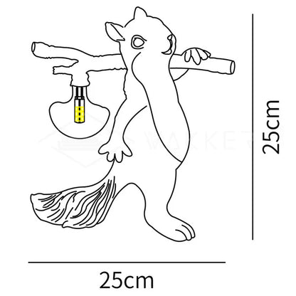 Gemütliche Eichhörnchen Inspirierte Schreibtischlampe