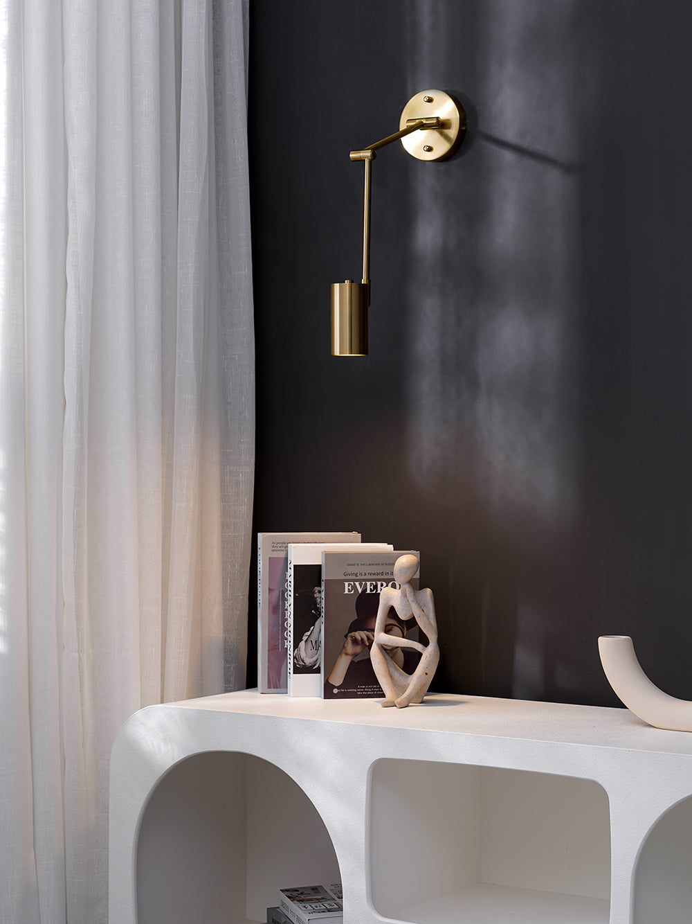 Moderne Minimalistische LED Wandleuchte Mit Verstellbarem Arm