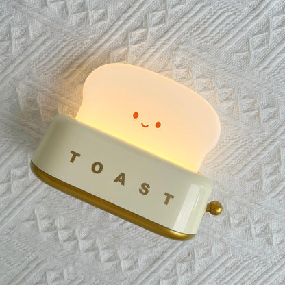 ToastLeuchten: Verspielte Tischlampe im Toaster-Entwurf mit integriertem Akku