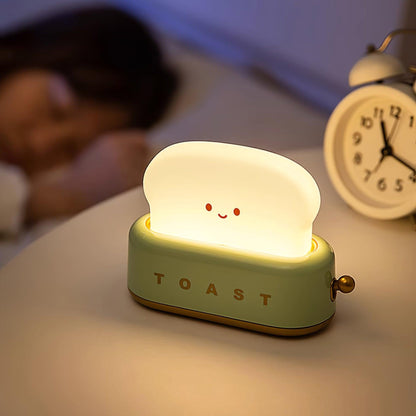 ToastLeuchten: Verspielte Tischlampe im Toaster-Entwurf mit integriertem Akku