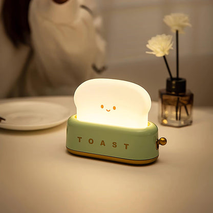 ToastLeuchten: Verspielte Tischlampe im Toaster-Entwurf mit integriertem Akku