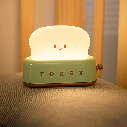 ToastLeuchten: Verspielte Tischlampe im Toaster-Entwurf mit integriertem Akku