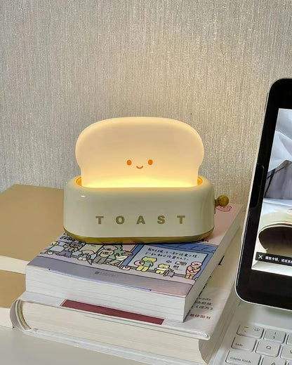 ToastLeuchten: Verspielte Tischlampe im Toaster-Entwurf mit integriertem Akku