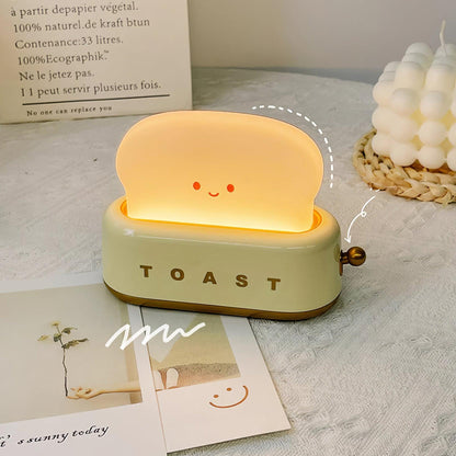 ToastLeuchten: Verspielte Tischlampe im Toaster-Entwurf mit integriertem Akku