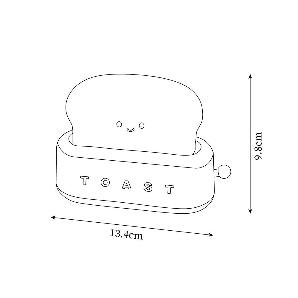 ToastLeuchten: Verspielte Tischlampe im Toaster-Entwurf mit integriertem Akku