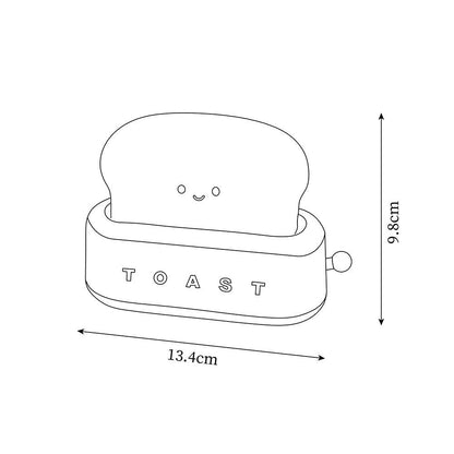 ToastLeuchten: Verspielte Tischlampe im Toaster-Entwurf mit integriertem Akku