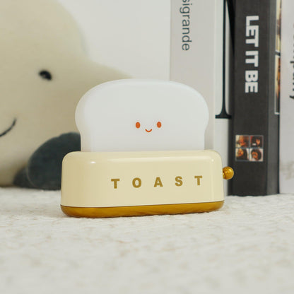 ToastLeuchten: Verspielte Tischlampe im Toaster-Entwurf mit integriertem Akku