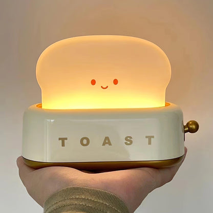 ToastLeuchten: Verspielte Tischlampe im Toaster-Entwurf mit integriertem Akku