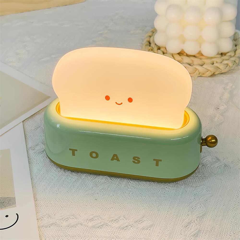 ToastLeuchten: Verspielte Tischlampe im Toaster-Entwurf mit integriertem Akku
