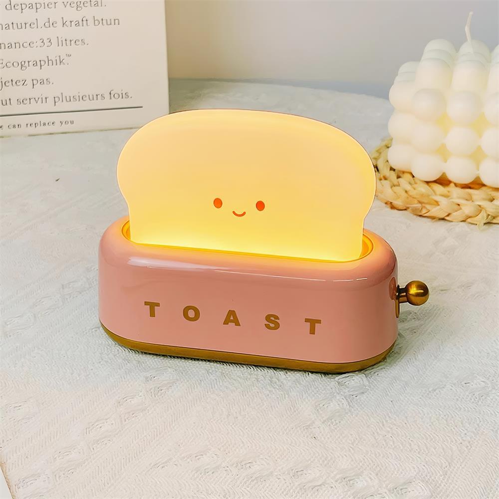 ToastLeuchten: Verspielte Tischlampe im Toaster-Entwurf mit integriertem Akku