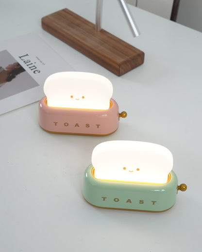 ToastLeuchten: Verspielte Tischlampe im Toaster-Entwurf mit integriertem Akku