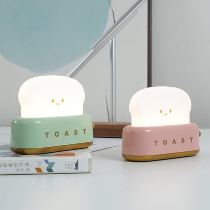 ToastLeuchten: Verspielte Tischlampe im Toaster-Entwurf mit integriertem Akku