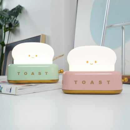 ToastLeuchten: Verspielte Tischlampe im Toaster-Entwurf mit integriertem Akku
