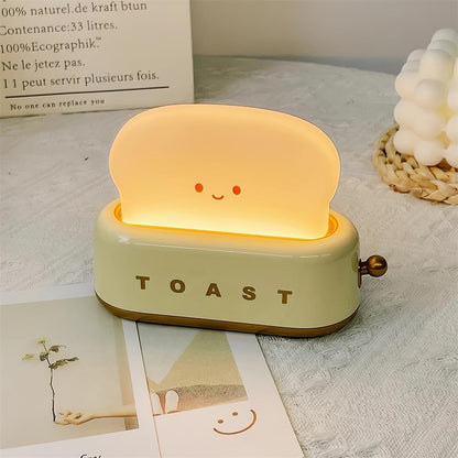 ToastLeuchten: Verspielte Tischlampe im Toaster-Entwurf mit integriertem Akku