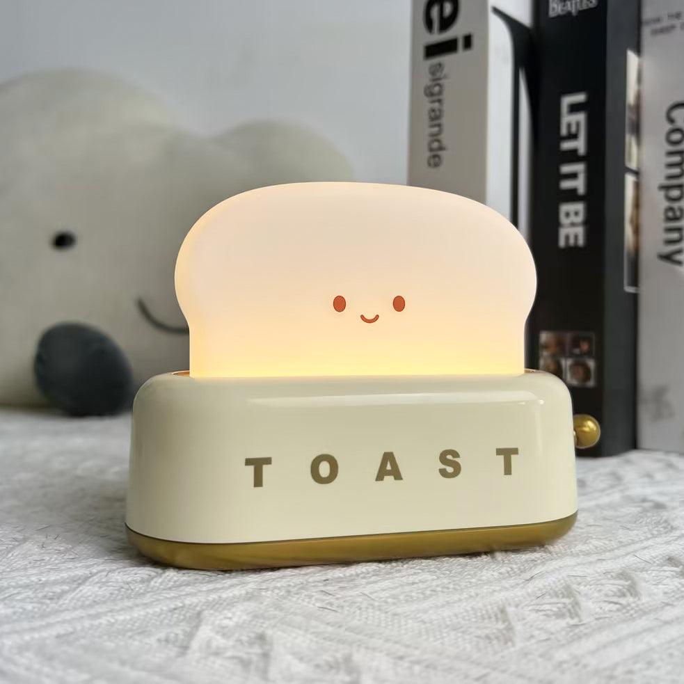 ToastLeuchten: Verspielte Tischlampe im Toaster-Entwurf mit integriertem Akku