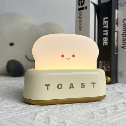 ToastLeuchten: Verspielte Tischlampe im Toaster-Entwurf mit integriertem Akku