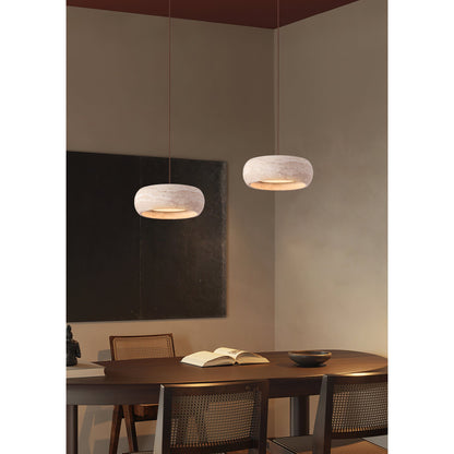 Skulpturale LED Pendelleuchte Im Ringdesign