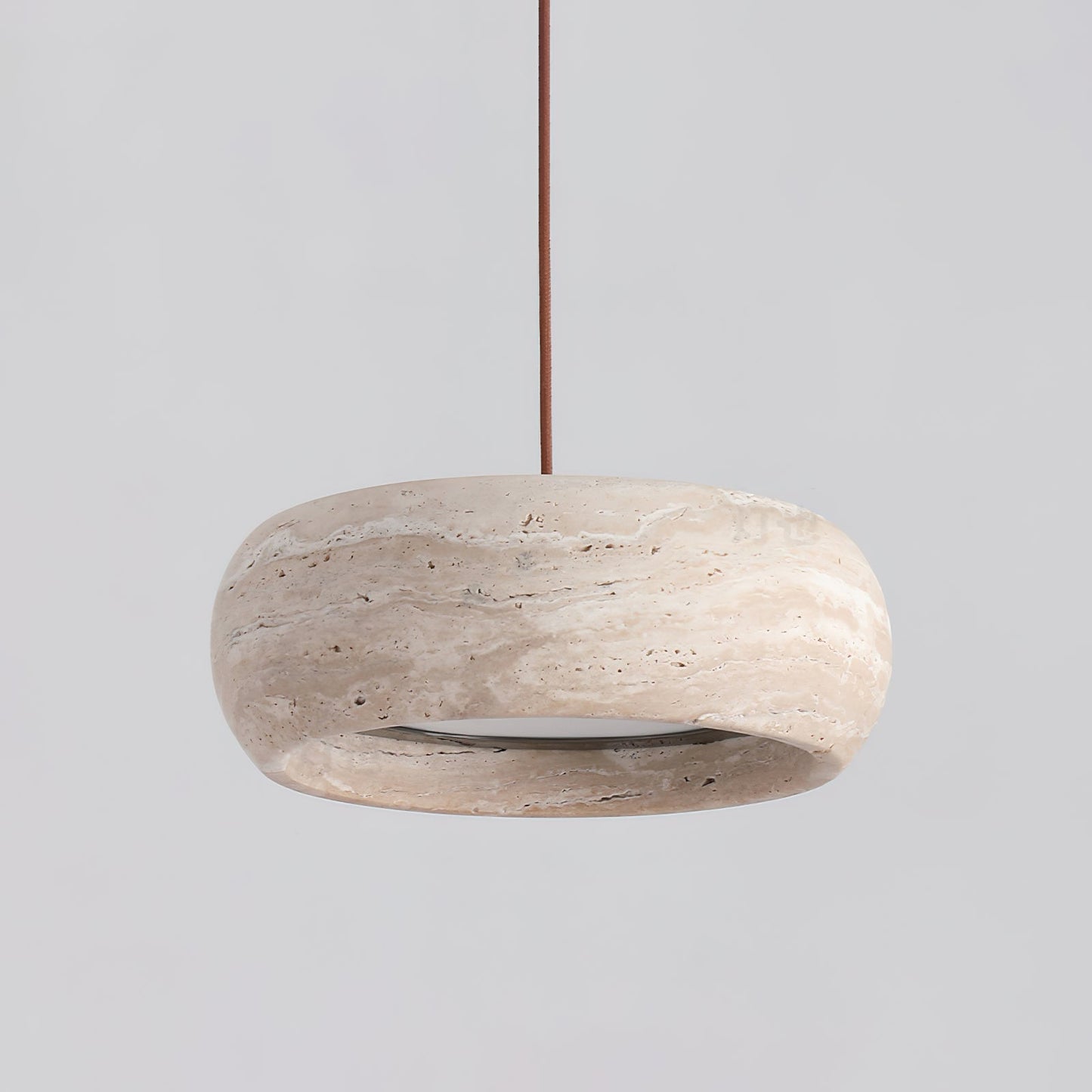 Skulpturale LED Pendelleuchte Im Ringdesign