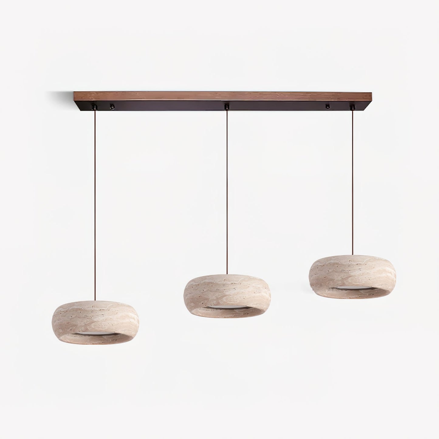 Skulpturale LED Pendelleuchte Im Ringdesign