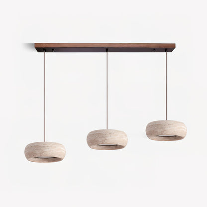 Skulpturale LED Pendelleuchte Im Ringdesign
