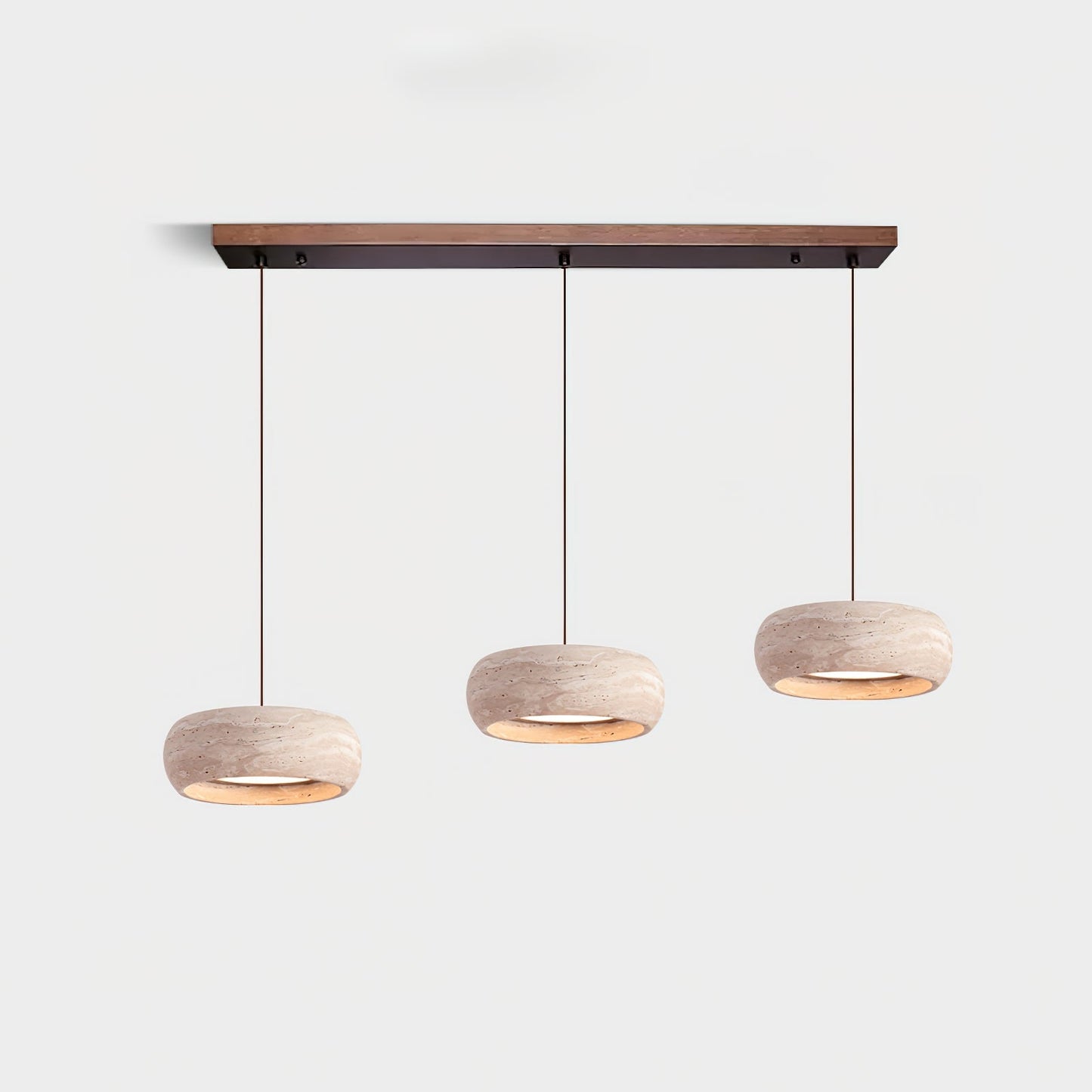 Skulpturale LED Pendelleuchte Im Ringdesign