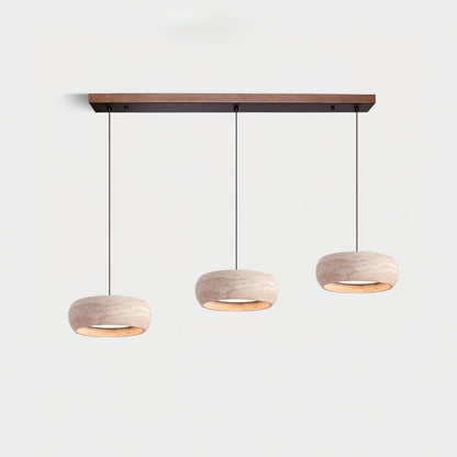 Skulpturale LED Pendelleuchte Im Ringdesign