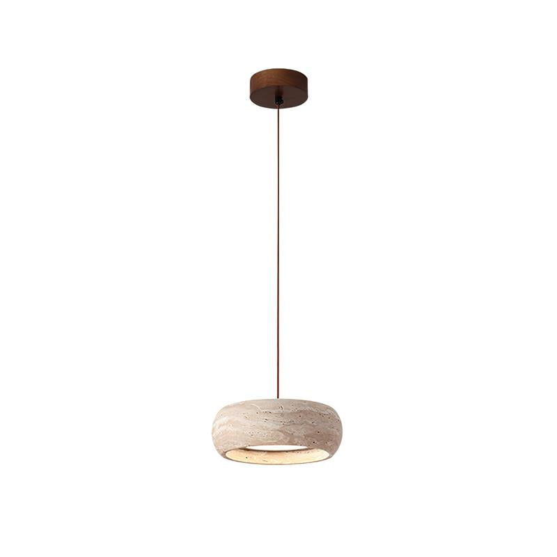 Skulpturale LED Pendelleuchte Im Ringdesign