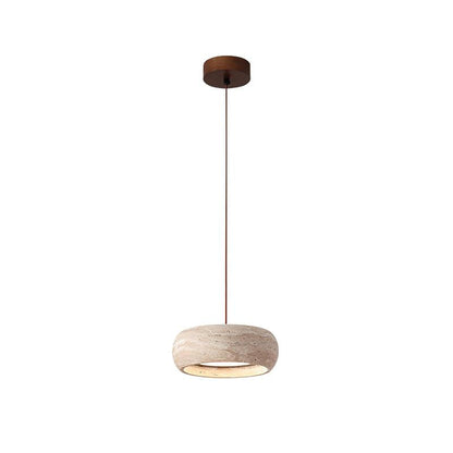 Skulpturale LED Pendelleuchte Im Ringdesign