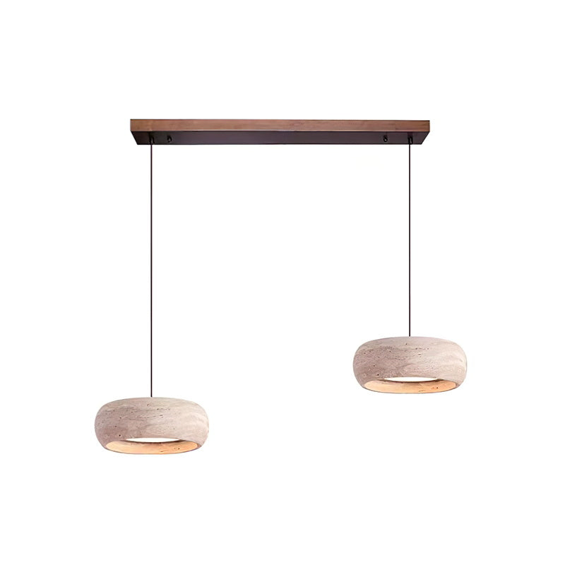 Skulpturale LED Pendelleuchte Im Ringdesign