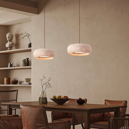 Skulpturale LED Pendelleuchte Im Ringdesign