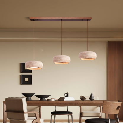Skulpturale LED Pendelleuchte Im Ringdesign