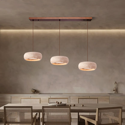 Skulpturale LED Pendelleuchte Im Ringdesign