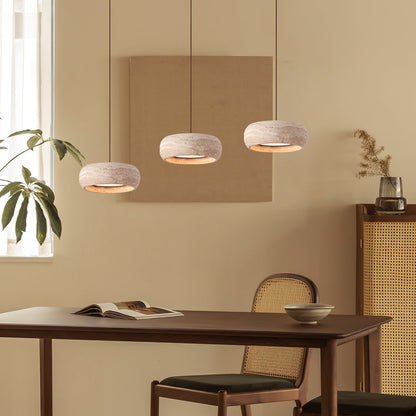 Skulpturale LED Pendelleuchte Im Ringdesign