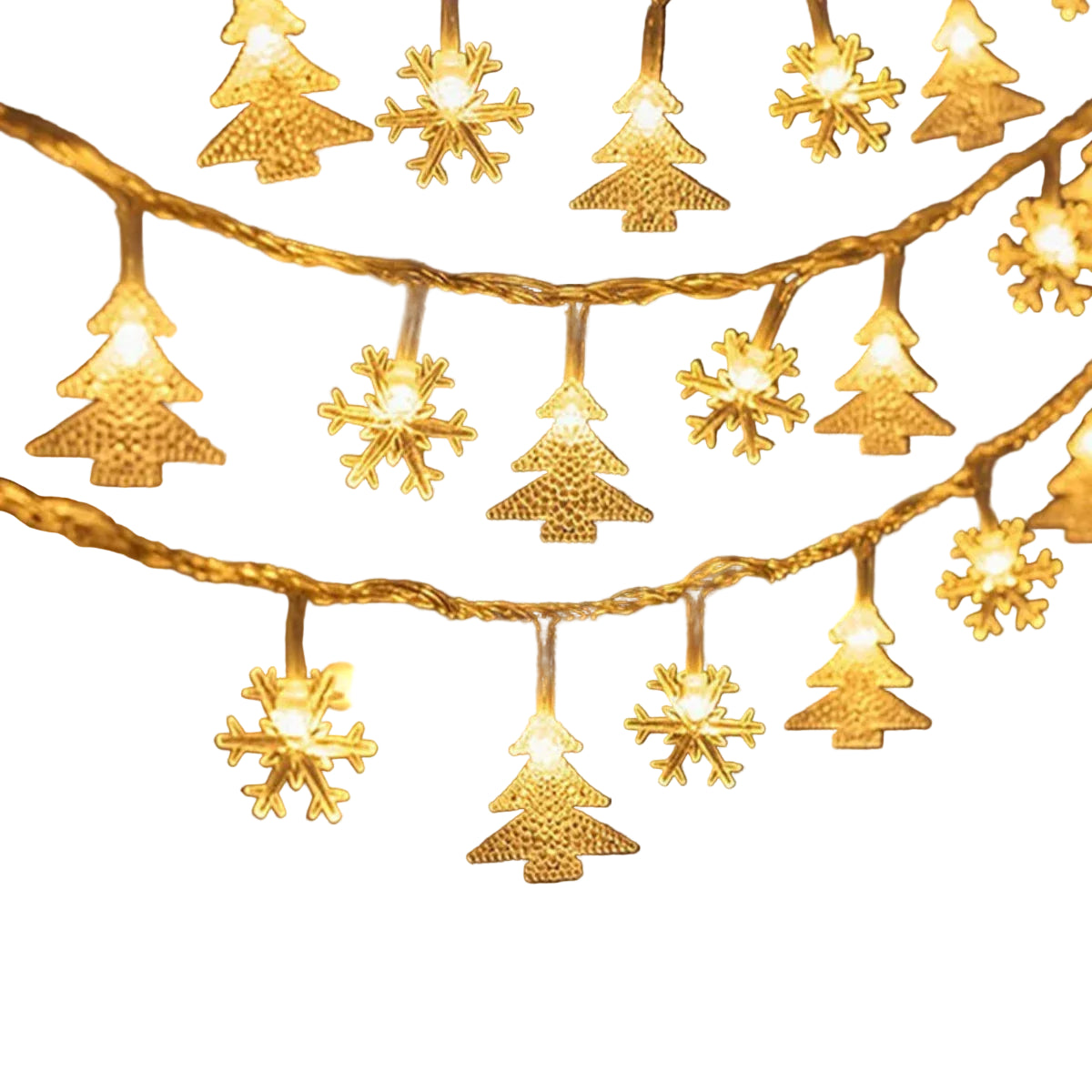 Festliche LED-Sternenlichterkette