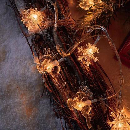 Festliche LED-Sternenlichterkette