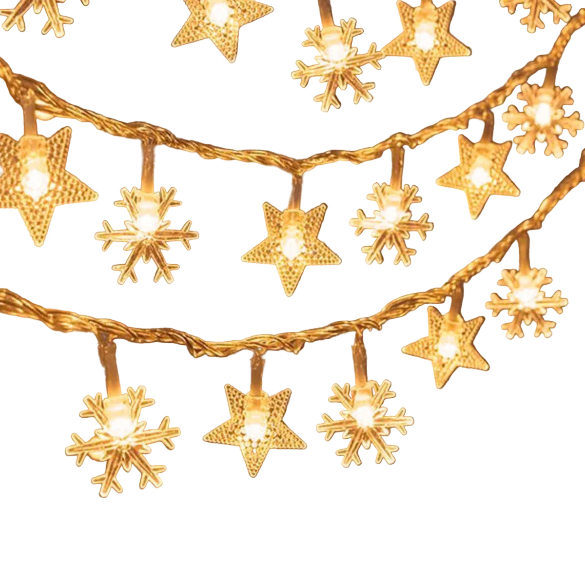 Festliche LED-Sternenlichterkette