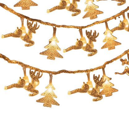 Festliche LED-Sternenlichterkette