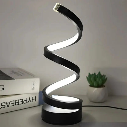 Moderne Spiral-LED-Tischlampe