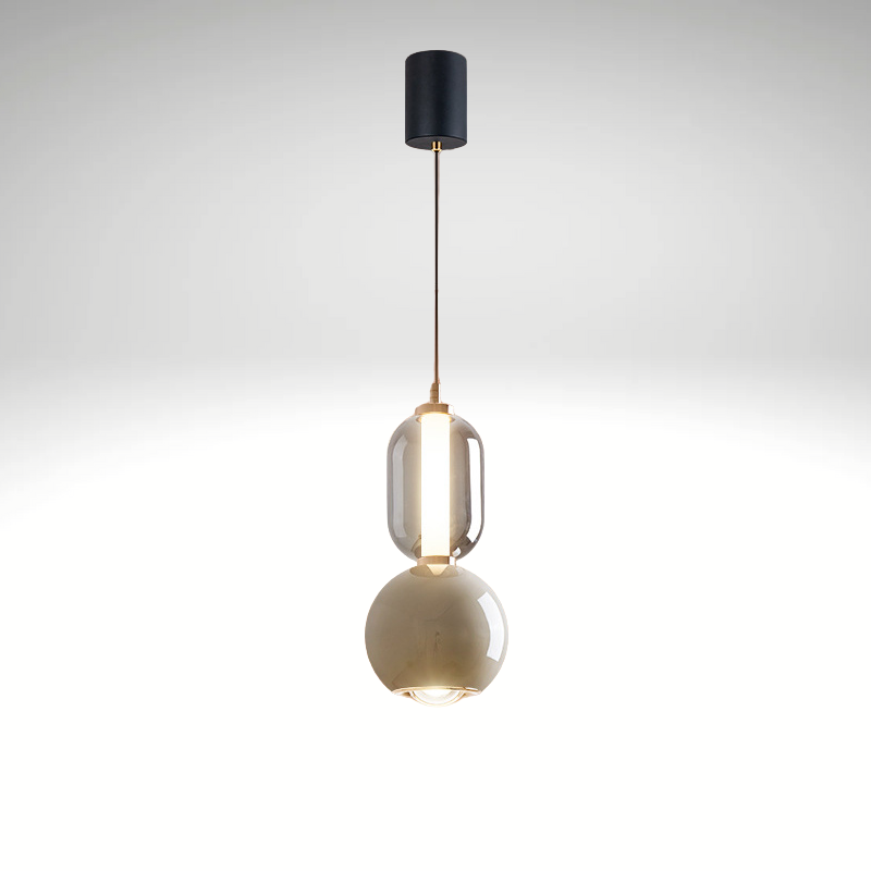Skandinavische kreative Eisen-Glas Pendelleuchte