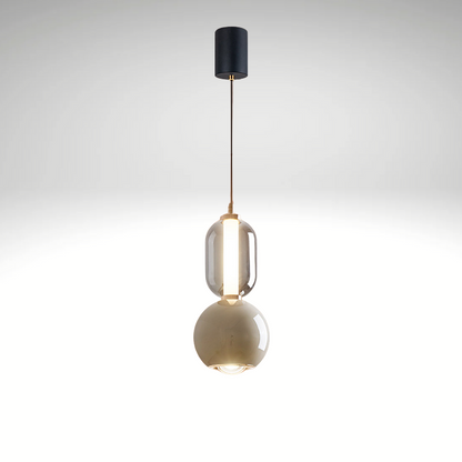 Skandinavische kreative Eisen-Glas Pendelleuchte