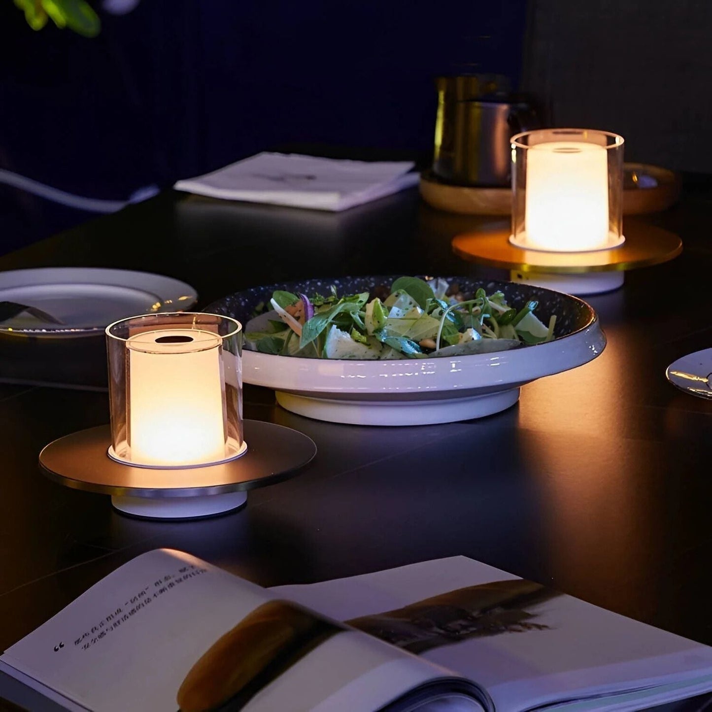 Kabellose Und Tragbare LED Kerzentischlampe