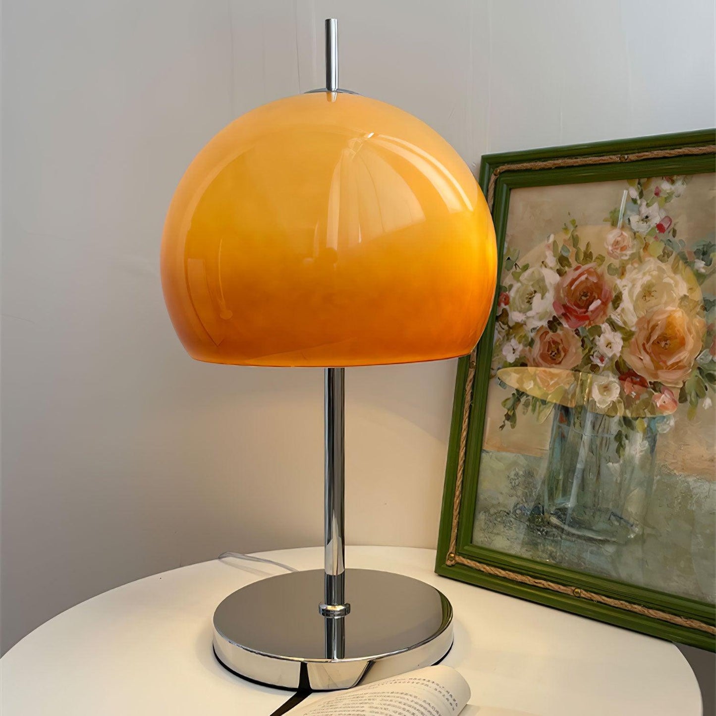 Pilz-Tischlampe im Vintage-Stil